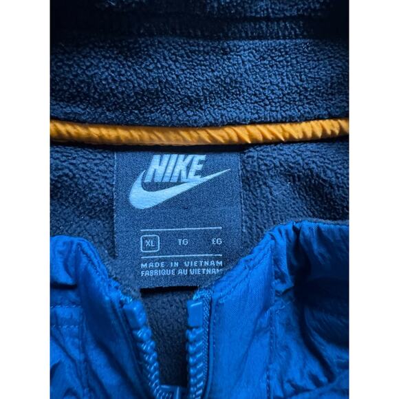 Nike Sportswear Fleece Sweatshirt Crop Womens XL Colorblock 1/4 Zip Pullover - Picture 3 of 8